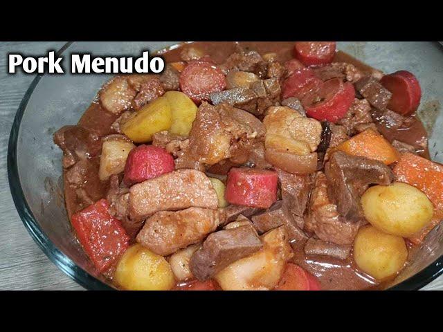 Simpleng pag luluto ng Pork Menudo Madiskarteng Nanay by mhelchoice