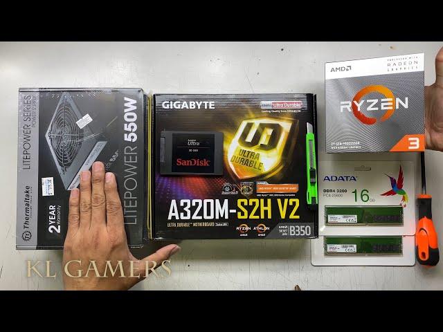 Satisfying Budget Gaming PC Build AMD Ryzen 3 3200G GIGABYTE A320M S2H