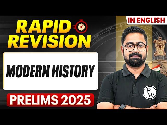 Complete Modern History Revision in 2 Hours for UPSC Prelims 2025 | UPSC Prelims Revision