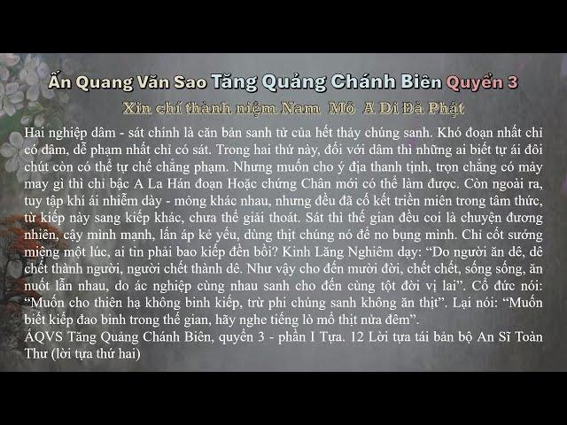 Sanh tử là do nghiệp sát và dâm.Nghiệp sát dễ tạo hơn.ASTT lần 2 có thêm nhiều bài chọn lọc-ẤQVSq3