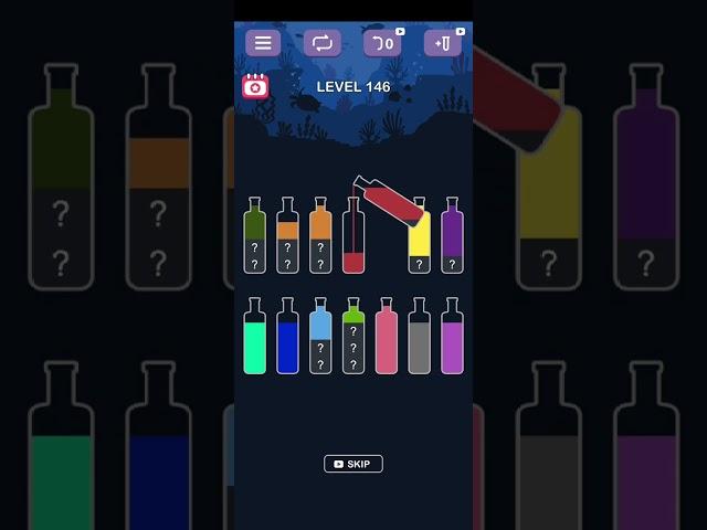 Water Sort Puzzle Game Level 146 | Water Sort Puzzle | Color Sorting Game | Gaming Shortcuts |