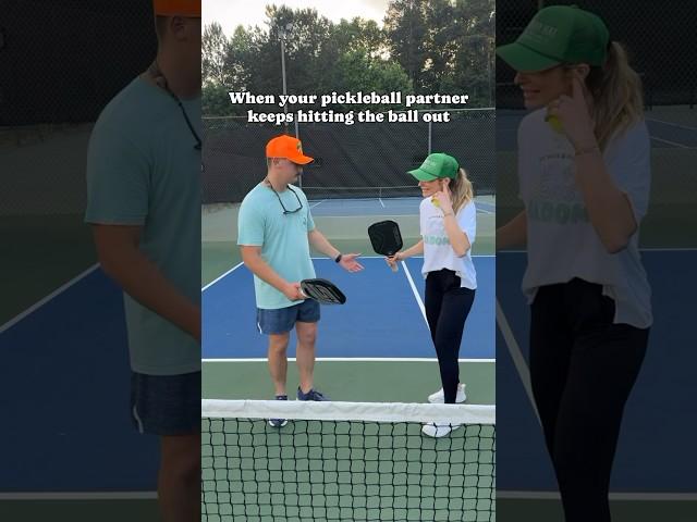 We’ve all had that one partner who can’t hit the ball in  #pickleball #shorts #subscribe #marriage