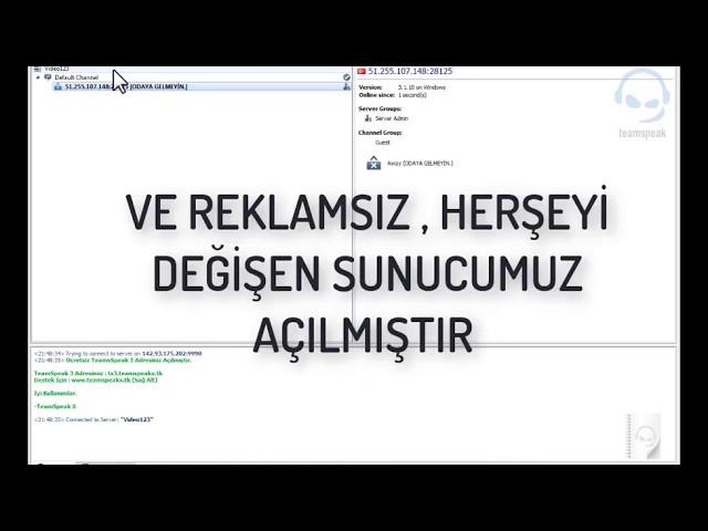 Bedava TeamSpeak3 Server Kurma / TeamSpeakX + // Herşeyi Değişen Reklamsız