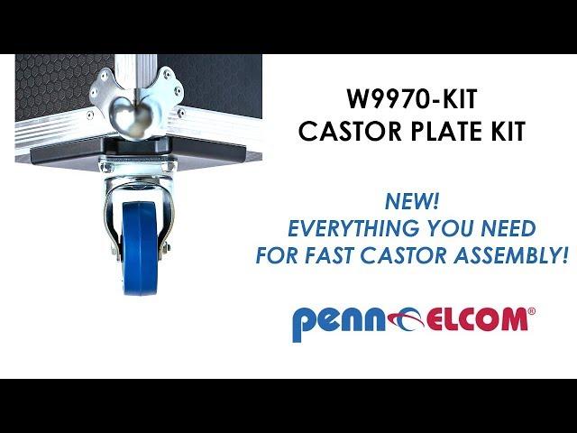 Penn Elcom W9970-KIT | Castor Plate Kit