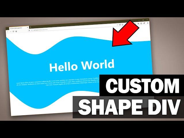 Curved/Custom DIV Shape Tutorial - CSS & SVG