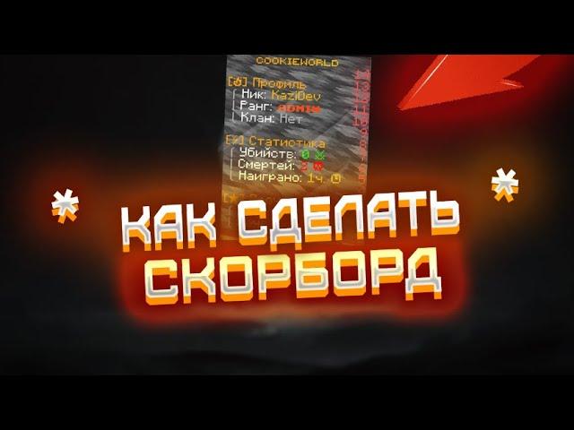 Как сделать красивый скорборд Stats Scoreboard,PlaceholderAPI