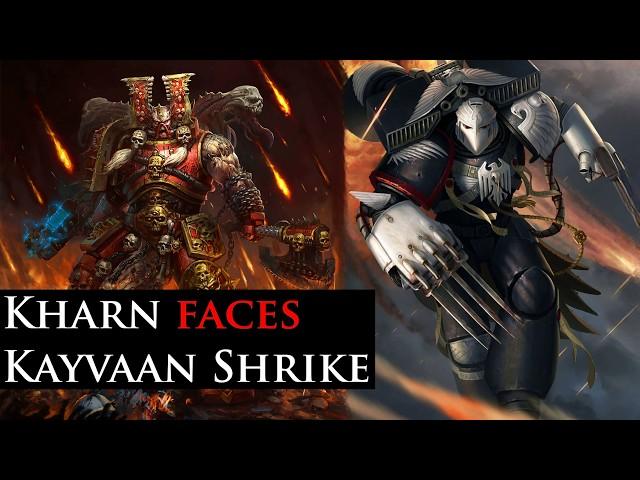 Kharn faces Kayvaan Shrike: Apocalypse series  | Warhammer 40k Lore