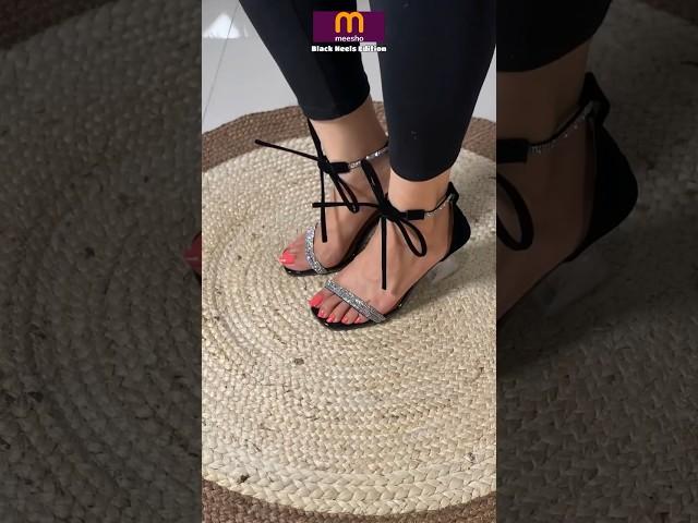 Meesho Black Heel Haul#heyitsaanchal