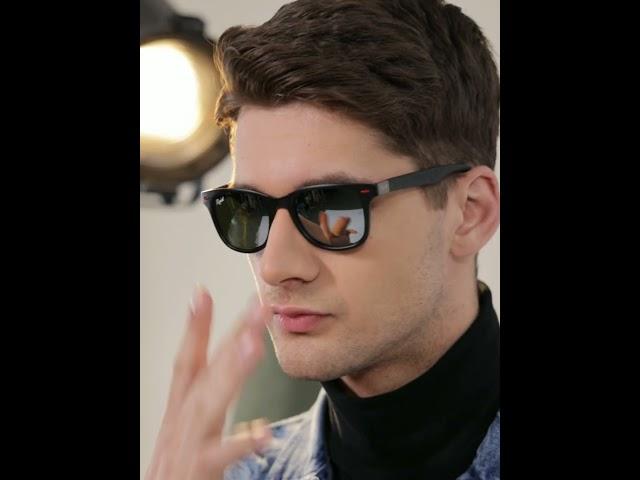 #ResistEyewear | UV Protected Black Silver Reflector Wayfarer Sunglasses for Men and Women