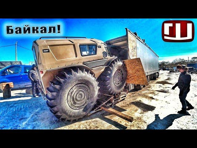 700КМ по БАЙКАЛУ! Начало! Грузим ВЕЗДЕХОДЫ бочками! ч1