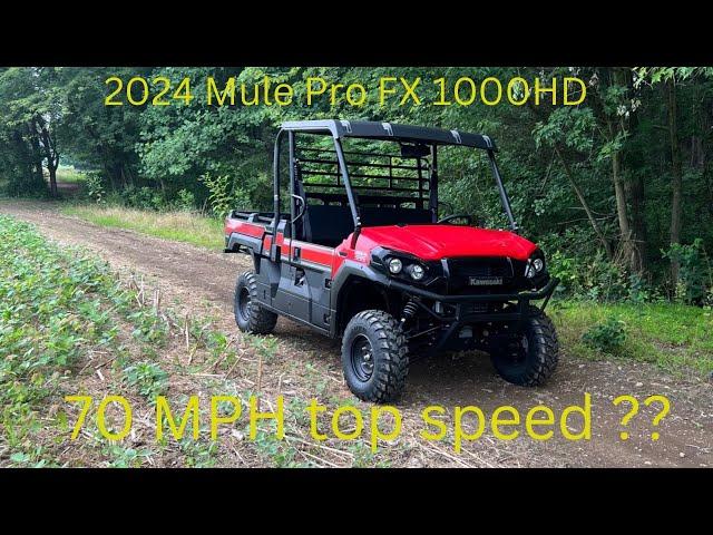 2024 Kawasaki Mule Pro FX 1000 HD Review-Top Speed