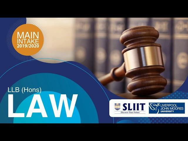 LLB (Hons) Law Degree @ SLIIT