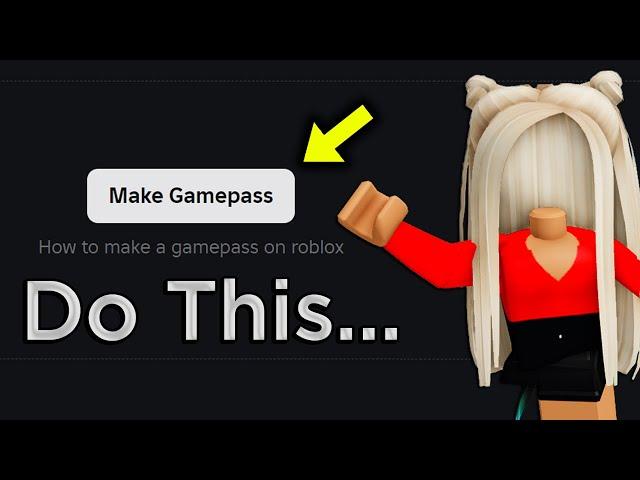 How To MAKE A GAMEPASS on Roblox...