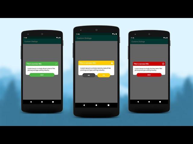 Android Custom Alert Dialog | Android Studio | Java