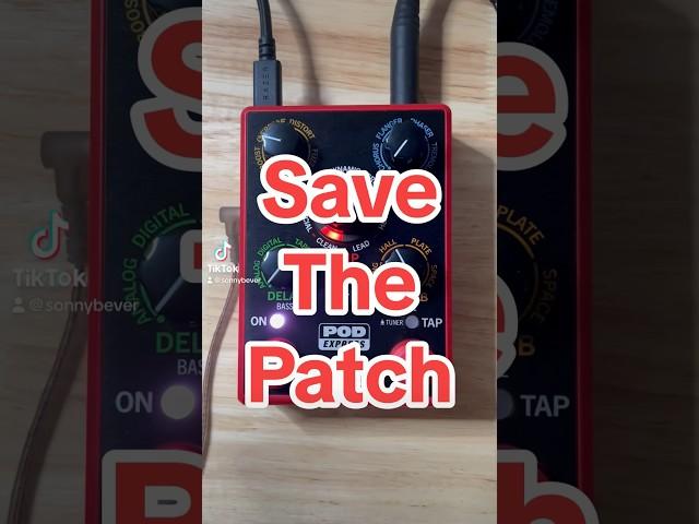 Save the Patch! #line6 #pod #express