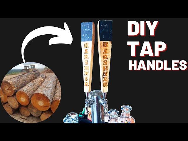 I Turned Giant Wood Logs into Beer Tap Handles