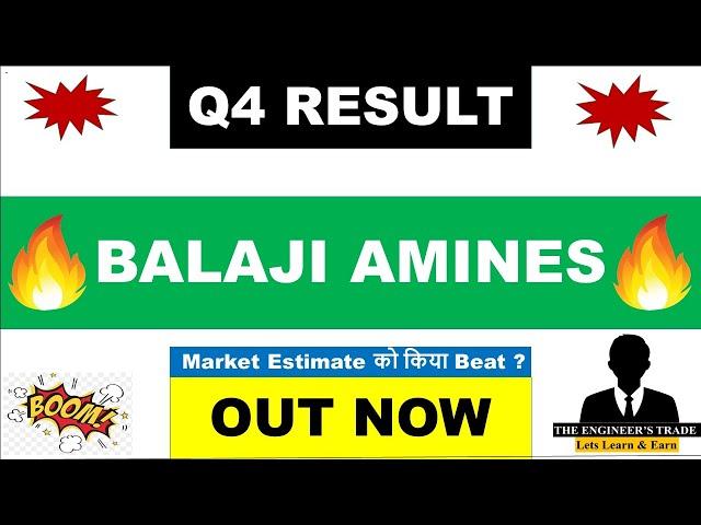 Balaji Amines Q4 Results 2025 | Balaji Amines Results Today | Balaji Amines Share Latest News