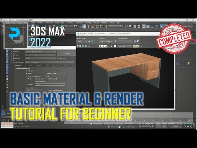 3ds Max 2022 Basic Material And Render Tutorial For Beginner [COMPLETE]