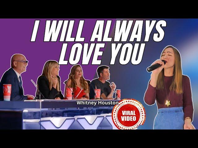 STUNNING FILIPINA SINGER WOWS THE JUDGES AND AUDIENCE BY HER RENDITION OF I'LL ALWAYS LOVE YOU