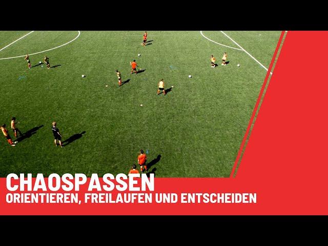 Passtraining wie der FC Barcelona: "Chaospassen" | Passspiel-Übung für Jugendfussball-Training