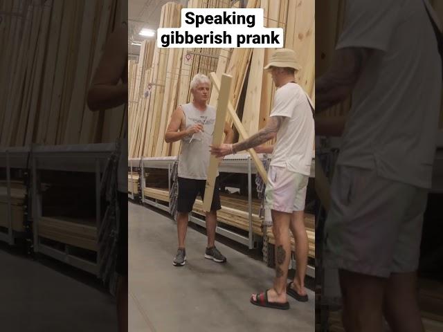 Speaking gibberish prank #awkward #gibberish