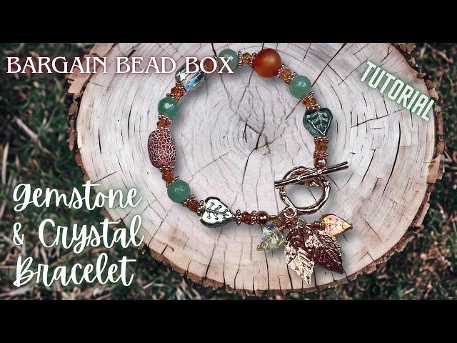 Gemstone & Crystal Bracelet | Bargain Bead Box October 2023 | Quick & Easy Jewelry Tutorial