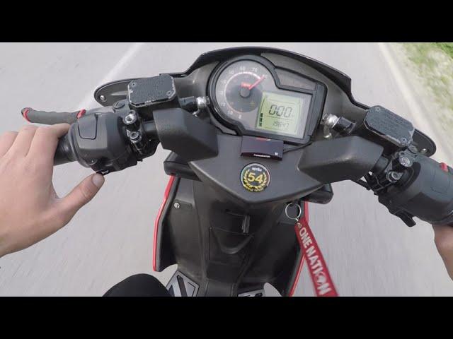 Malossi Sport 70cc Stage 1 ported DMM vs Stage6 StreetRace 70cc Aprilia SR