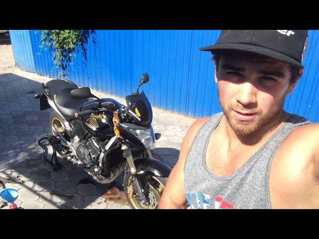 Moto Vlog: Замена масла Honda Cb 600 FA Hornet, смазка и чистка цепи