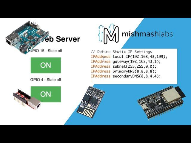 How to Assign a Static / Fixed IP Address | ESP8266 | ESP32 | Arduino