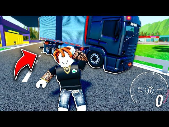 TRABALHANDO COMO CAMINHONEIRO POR 1 DIA NO ROBLOX!! 