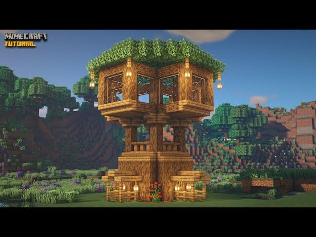 Minecraft: How To Build A Treehouse | Easy Treehouse Tutorial 