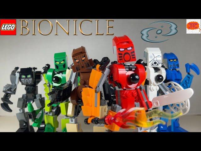 LEGO! BIONICLE GWP G3 Toa Mata Kitbash Custom Action Figure Review Tahu Gali Onua Lewa Pohatu Kopaka