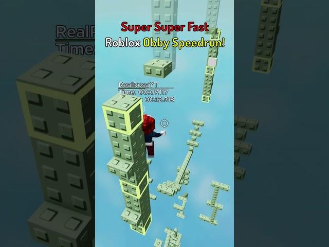 SUPER SUPER FAST Roblox Obby Speedrun!