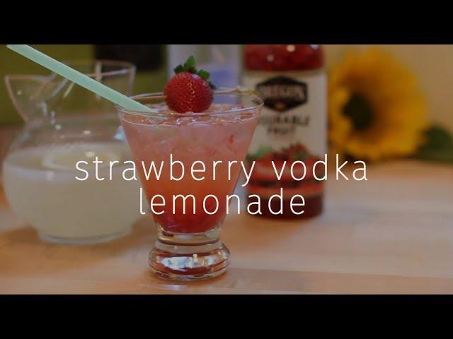 Vodka Strawberry Lemonade Drink Recipe