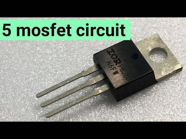 5 Easy circuit using mosfet irfz44