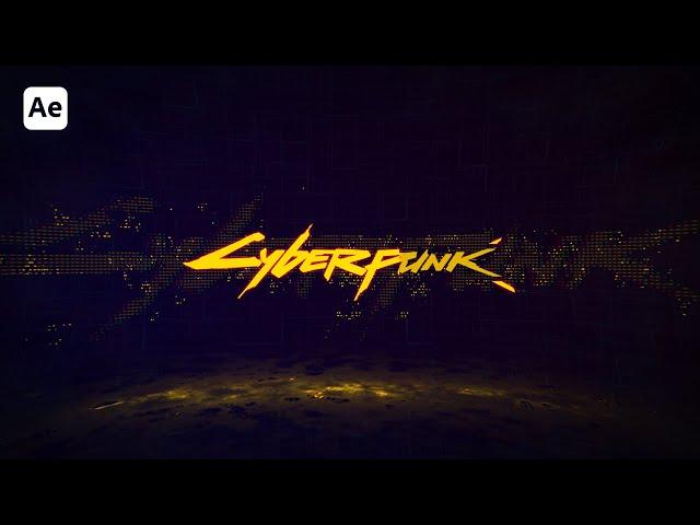 Make Gaming Logo Intro in After Effects - After Effects Tutorial - Cyberpunk Logo Intro