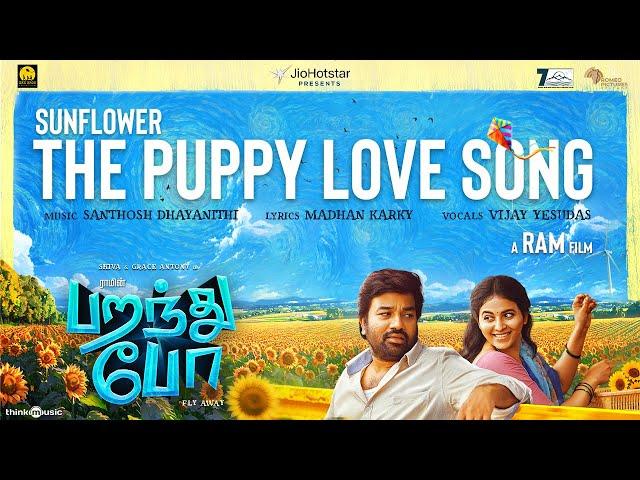 Sunflower - Lyrical | Paranthu Po | Shiva | Grace Antony | Anjali | Aju | Ram | Santhosh Dhayanidhi