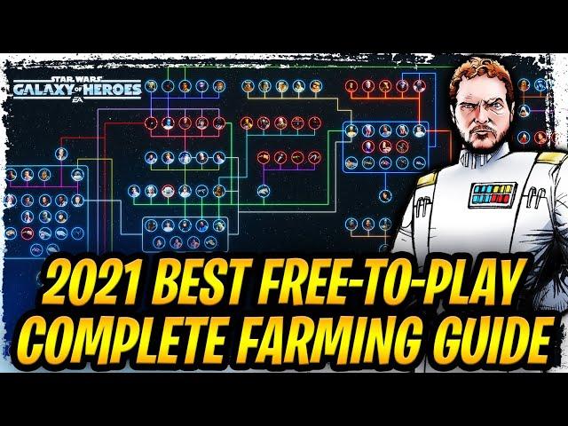 2021 STAR WARS: GALAXY OF HEROES FARMING GUIDE - Unlock ALL Legendary Characters for Beginners + F2P