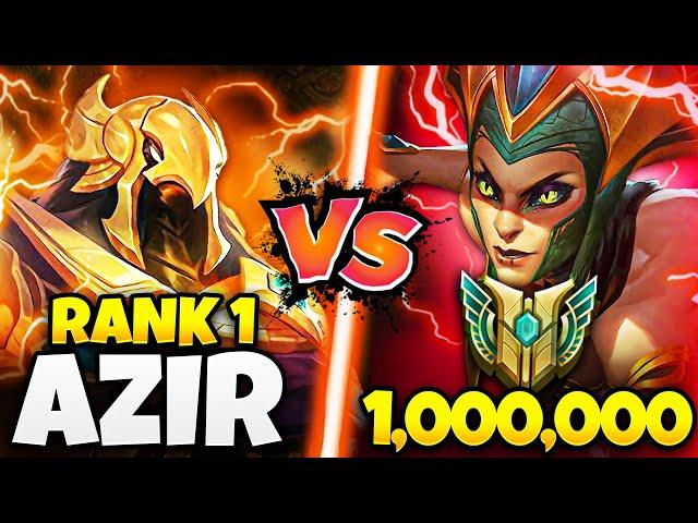 Rank 1 Azir vs 1,000,000 Mastery Cassiopeia (HOW TO MID GAP GUIDE)