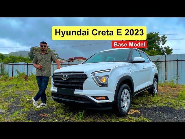 वेटींग किती पण असुदे खरी हवा ह्याच SUV ची Hyundai Creta E Diesel base model 2023 Price, mileage info