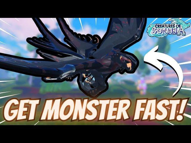 How To GET RAIQUAZOK FAST! MONSTER GACHA TOKEN! | Creatures of Sonaria