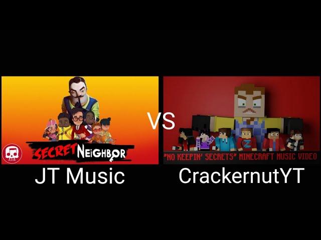 Secret Neighbor Song - "No Keepin' Secrets" Part 1 (JT Music vs CrackernutYT)