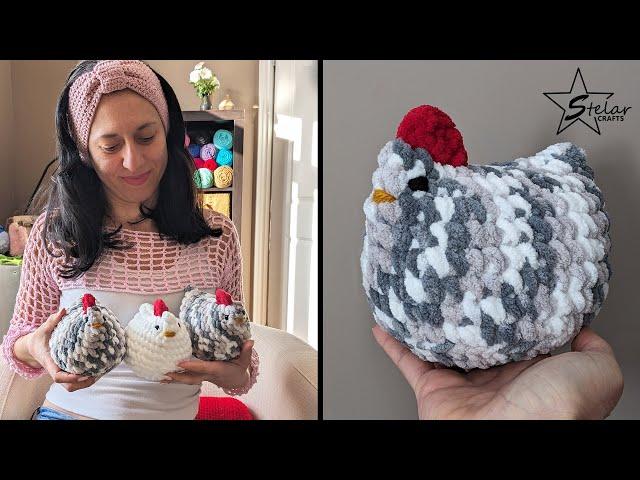 Chicken Crochet Amigurumi Pattern | Easy Tutorial by StelarCrafts