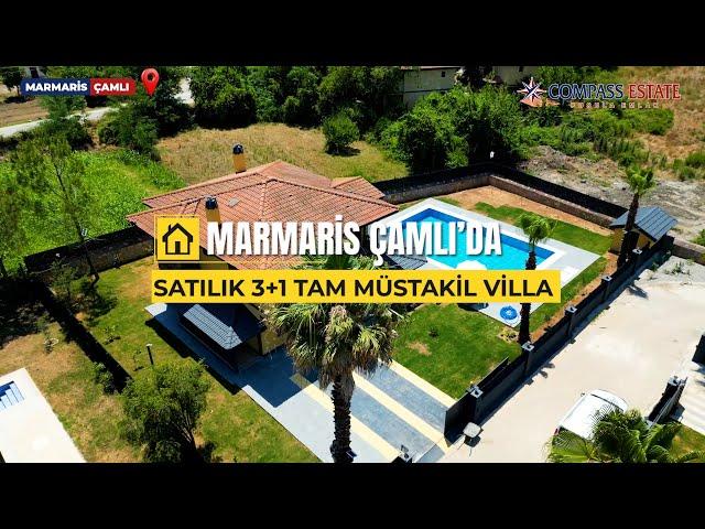 MARMARİS ÇAMLI’DA SATILIK 3+1 TAM MÜSTAKİL VİLLA 