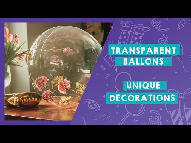 TUBAN transparent balloons - unique decorations