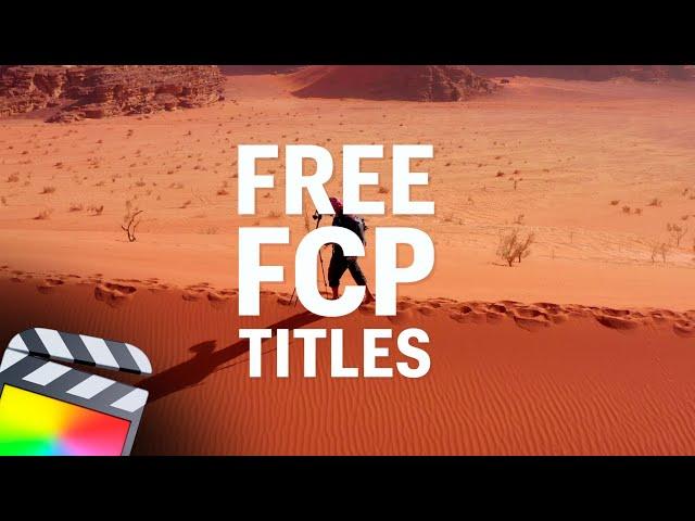 12 Free Final Cut Pro Animated Titles