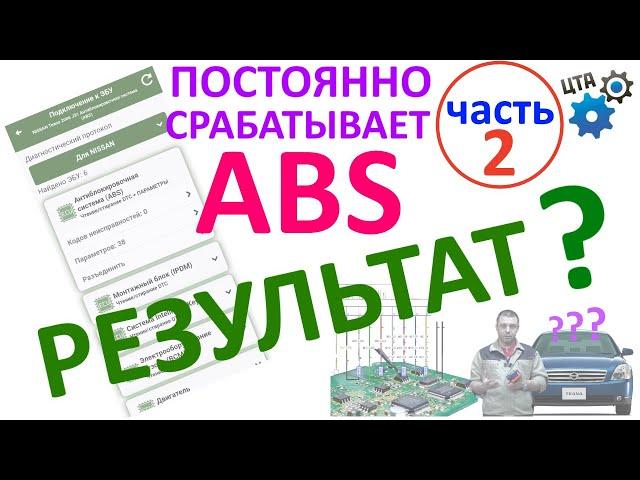 Горит значок ABS, частые пинки педали тормоза: Результаты ремонта (Часть 2) (видео 67)