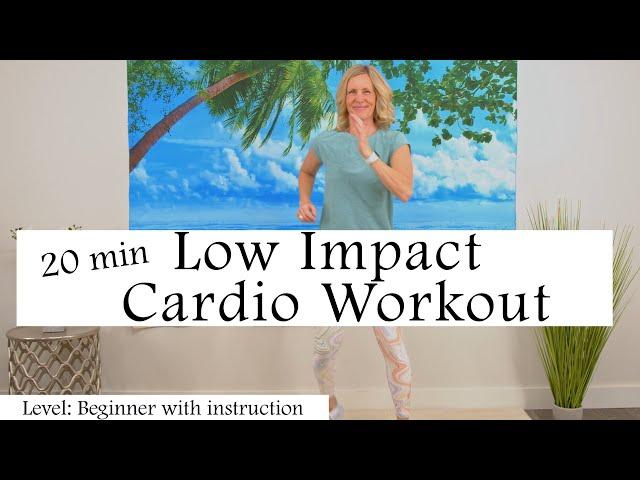 20 minute Low Impact Cardio Workout for Seniors and Beginners