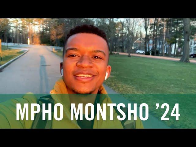 A Day in the Babson College Life: Mpho Montsho ’24 #BabsonUnscripted