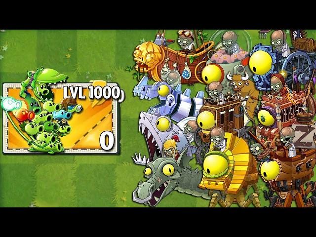 All PEA Plants Level 1 vs All Zombots - Which Zombot 's Strongest? - Pvz 2 Zomboss Battlez